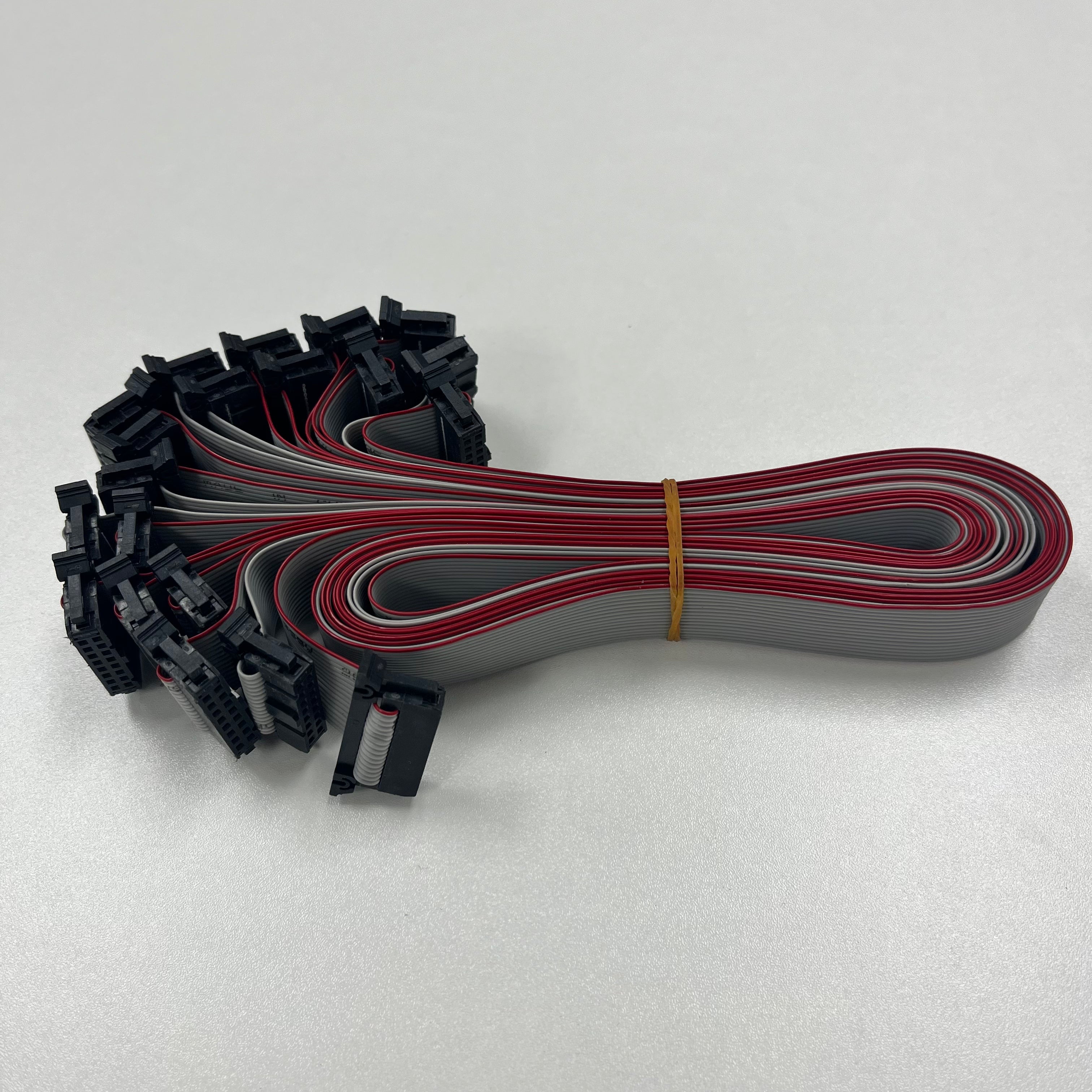 Cables planos de alimentación para sintetizadores Eurorack - 24 pulgadas 60 cm 5 unidades 16P