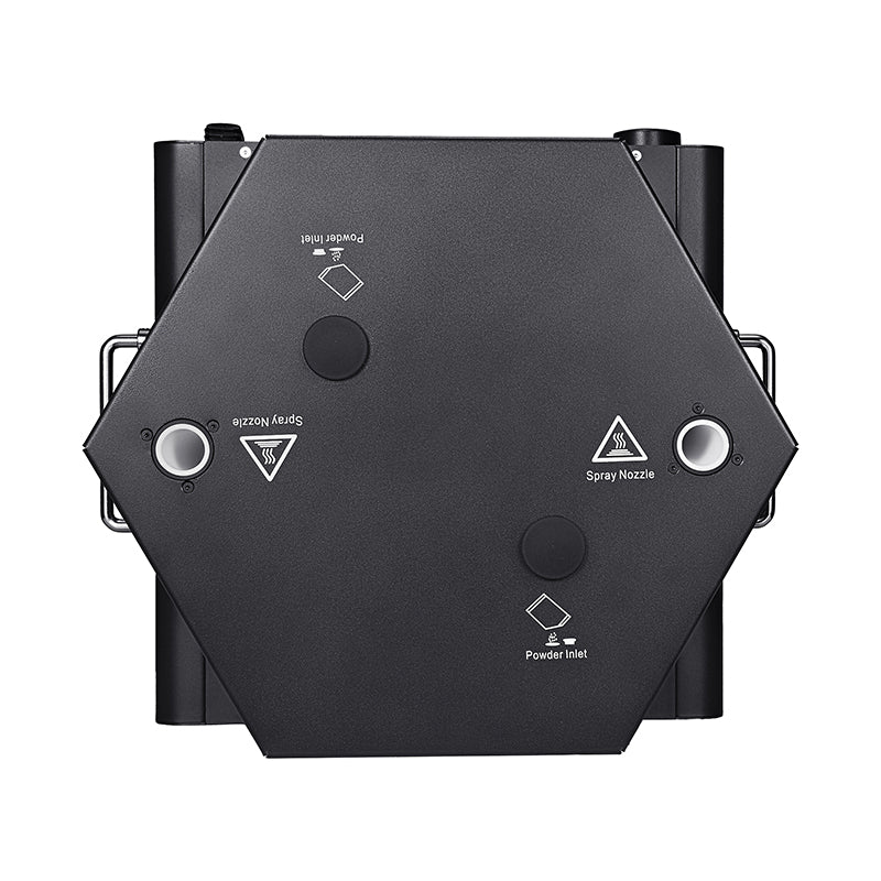 Máquina de Chispa Fría Electrónica Giratoria de Doble Cabezal 1500W 2 piezas / flight case