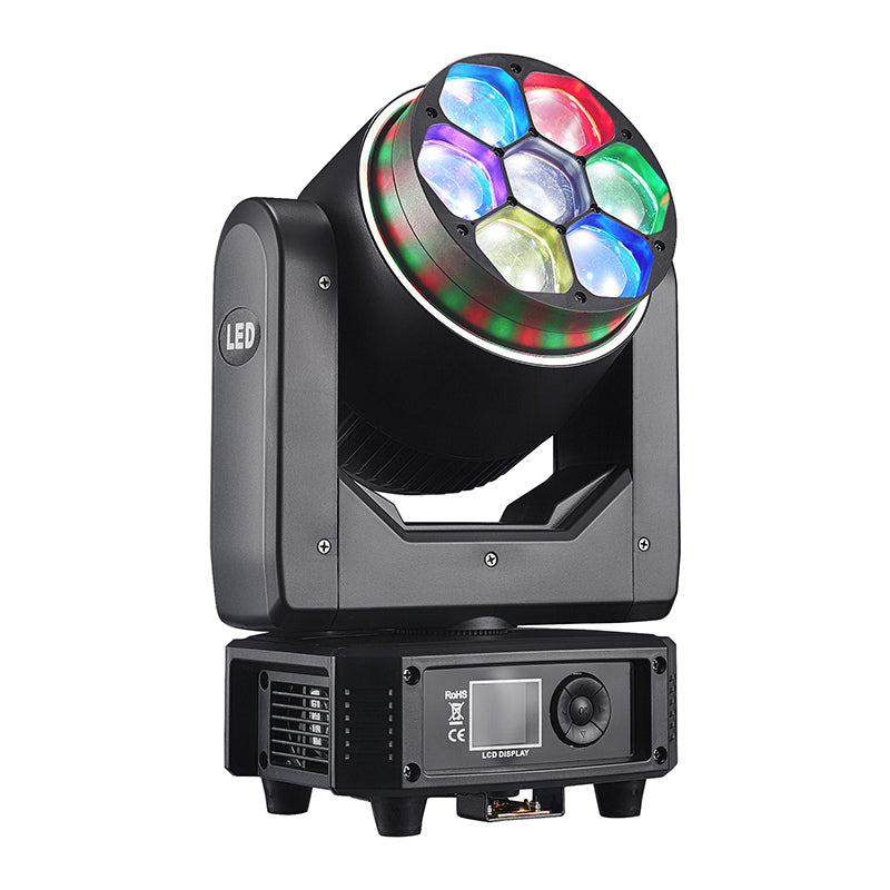 Mini 7x40W LED Wash Moving Head Light for Stage & Events