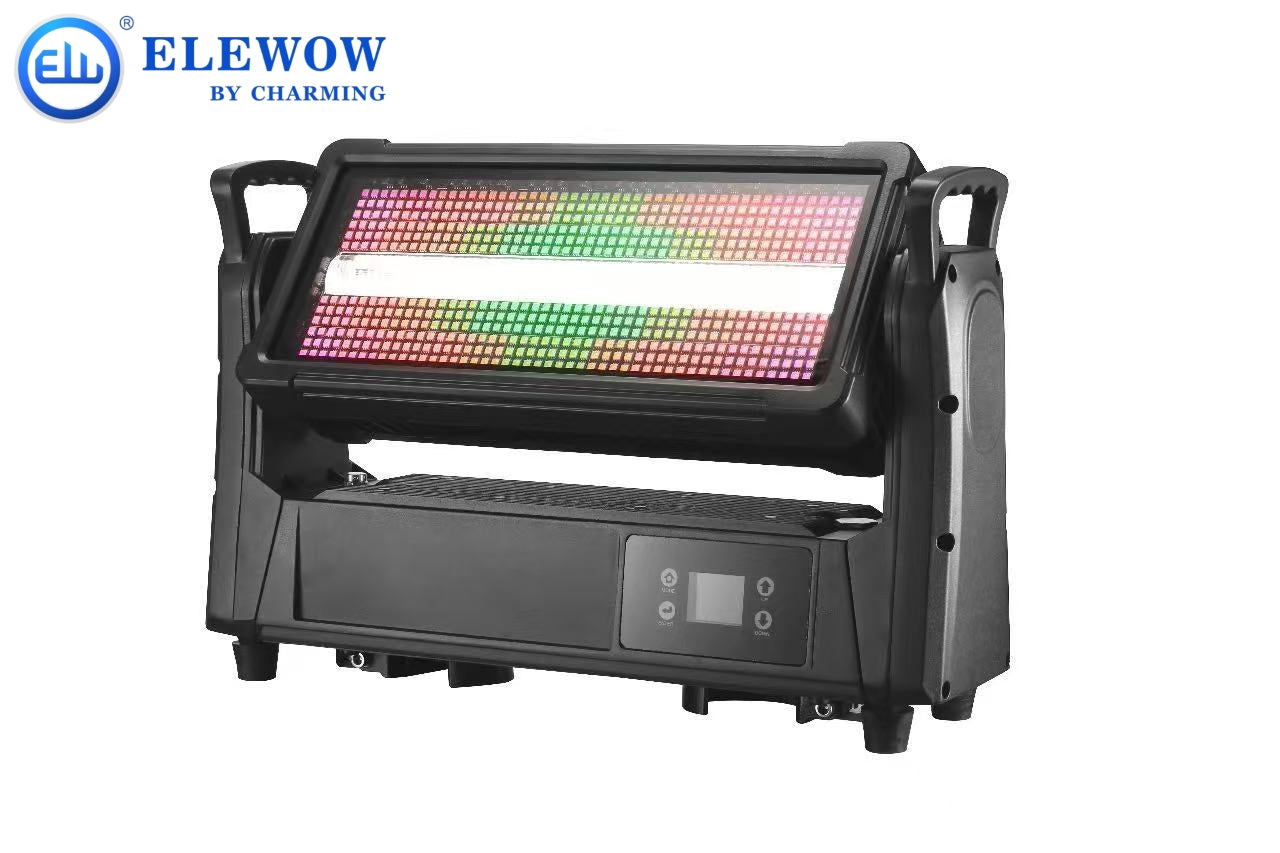 Estuche de vuelo de 2 piezas para luz estroboscópica móvil impermeable